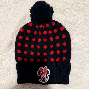 Disney Minnie Mouse Red and Black Beanie